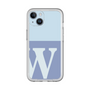 Slim Protection Premium Case［ オリジナル - initial two tone - W blue ］
