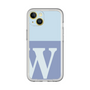Slim Protection Premium Case［ オリジナル - initial two tone - W blue ］