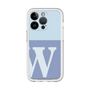 Slim Protection Premium Case［ オリジナル - initial two tone - W blue ］