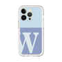 Slim Protection Premium Case［ オリジナル - initial two tone - W blue ］