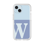 Slim Protection Premium Case［ オリジナル - initial two tone - W blue ］