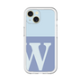 Slim Protection Premium Case［ オリジナル - initial two tone - W blue ］