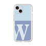Slim Protection Premium Case［ オリジナル - initial two tone - W blue ］