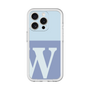 Slim Protection Premium Case［ オリジナル - initial two tone - W blue ］