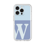 Slim Protection Premium Case［ オリジナル - initial two tone - W blue ］