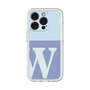 Slim Protection Premium Case［ オリジナル - initial two tone - W blue ］