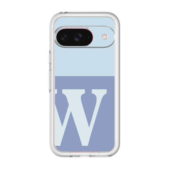Slim Protection Premium Case［ オリジナル - initial two tone - W blue ］