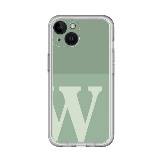Slim Protection Premium Case［ オリジナル - initial two tone - W green ］