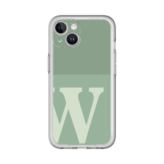 Slim Protection Premium Case［ オリジナル - initial two tone - W green ］