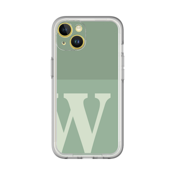 Slim Protection Premium Case［ オリジナル - initial two tone - W green ］