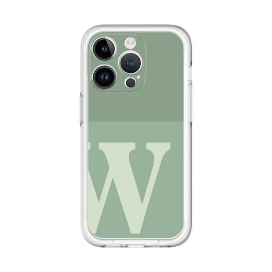 Slim Protection Premium Case［ オリジナル - initial two tone - W green ］