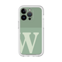Slim Protection Premium Case［ オリジナル - initial two tone - W green ］