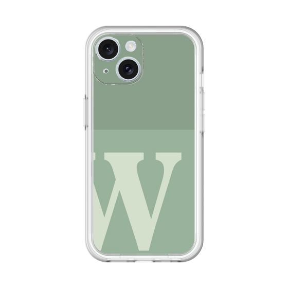 Slim Protection Premium Case［ オリジナル - initial two tone - W green ］