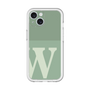 Slim Protection Premium Case［ オリジナル - initial two tone - W green ］