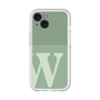 Slim Protection Premium Case［ オリジナル - initial two tone - W green ］