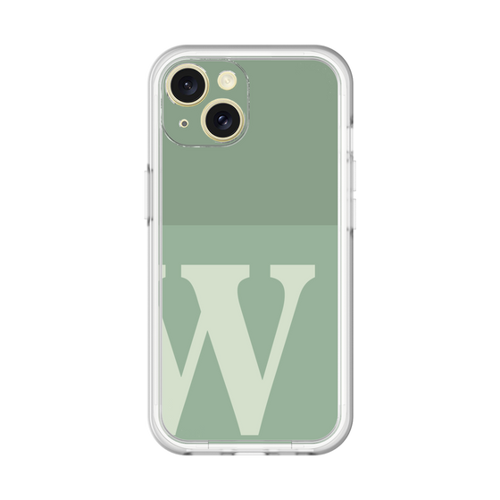 Slim Protection Premium Case［ オリジナル - initial two tone - W green ］