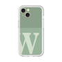 Slim Protection Premium Case［ オリジナル - initial two tone - W green ］
