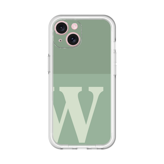 Slim Protection Premium Case［ オリジナル - initial two tone - W green ］