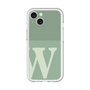 Slim Protection Premium Case［ オリジナル - initial two tone - W green ］