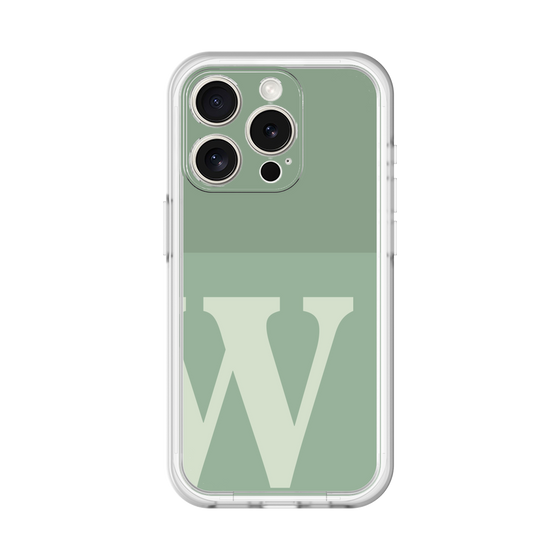 Slim Protection Premium Case［ オリジナル - initial two tone - W green ］