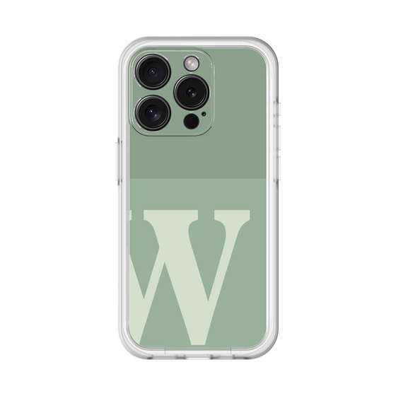 Slim Protection Premium Case［ オリジナル - initial two tone - W green ］