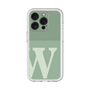Slim Protection Premium Case［ オリジナル - initial two tone - W green ］