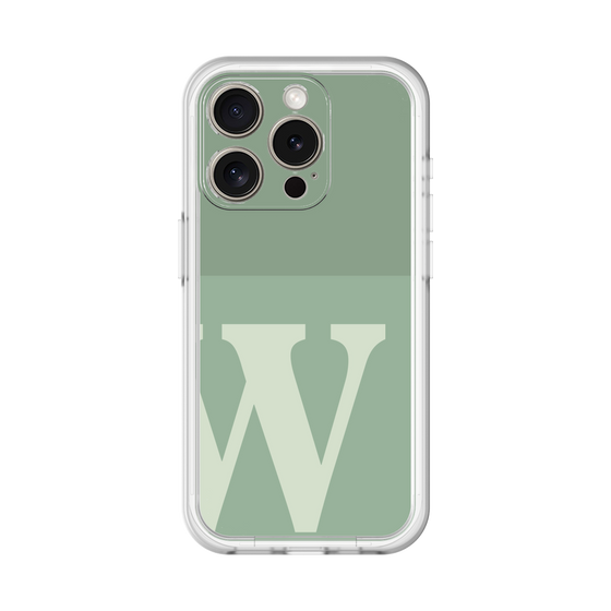 Slim Protection Premium Case［ オリジナル - initial two tone - W green ］