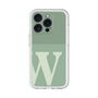 Slim Protection Premium Case［ オリジナル - initial two tone - W green ］