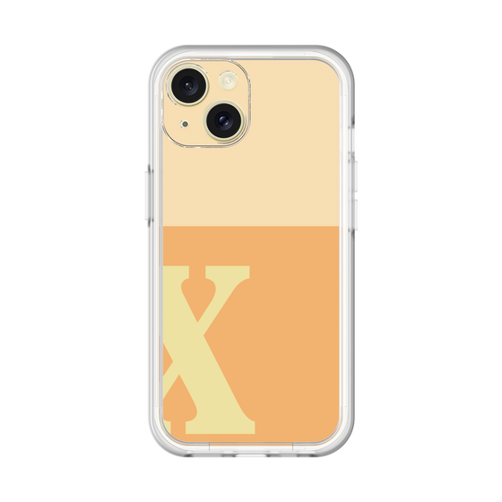 Slim Protection Premium Case［ オリジナル - initial two tone - X orange ］
