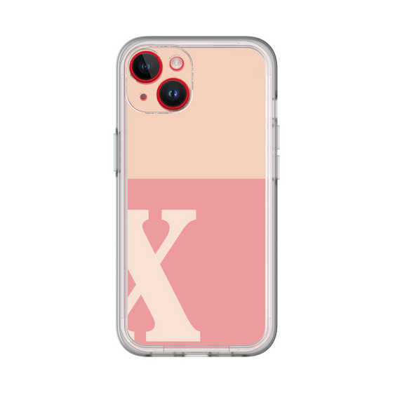 Slim Protection Premium Case［ オリジナル - initial two tone - X pink ］