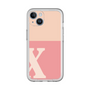 Slim Protection Premium Case［ オリジナル - initial two tone - X pink ］