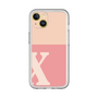 Slim Protection Premium Case［ オリジナル - initial two tone - X pink ］
