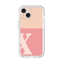 Slim Protection Premium Case［ オリジナル - initial two tone - X pink ］