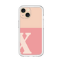 Slim Protection Premium Case［ オリジナル - initial two tone - X pink ］