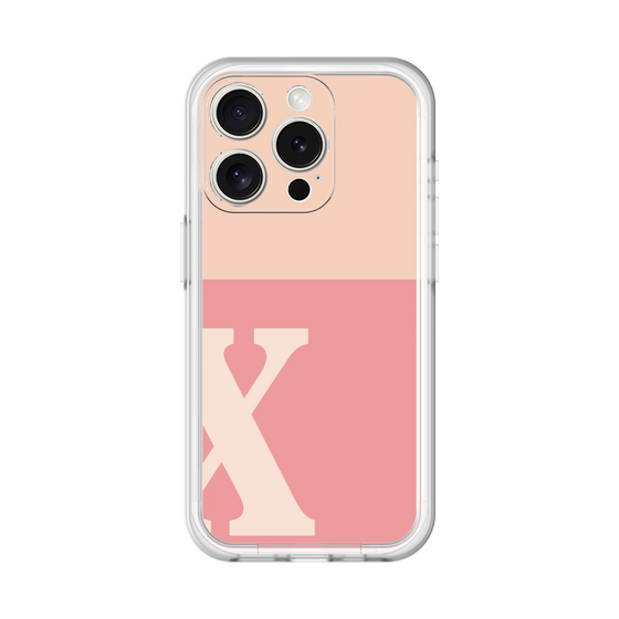Slim Protection Premium Case［ オリジナル - initial two tone - X pink ］
