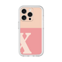 Slim Protection Premium Case［ オリジナル - initial two tone - X pink ］