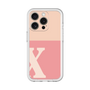 Slim Protection Premium Case［ オリジナル - initial two tone - X pink ］