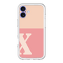 Slim Protection Premium Case［ オリジナル - initial two tone - X pink ］