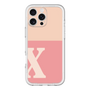 Slim Protection Premium Case［ オリジナル - initial two tone - X pink ］
