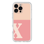 Slim Protection Premium Case［ オリジナル - initial two tone - X pink ］