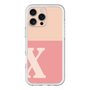Slim Protection Premium Case［ オリジナル - initial two tone - X pink ］