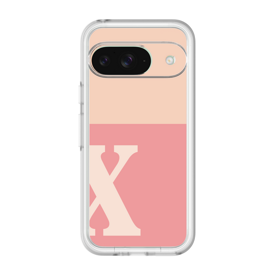 Slim Protection Premium Case［ オリジナル - initial two tone - X pink ］