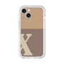 Slim Protection Premium Case［ オリジナル - initial two tone - X brown ］