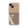 Slim Protection Premium Case［ オリジナル - initial two tone - X brown ］