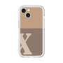 Slim Protection Premium Case［ オリジナル - initial two tone - X brown ］