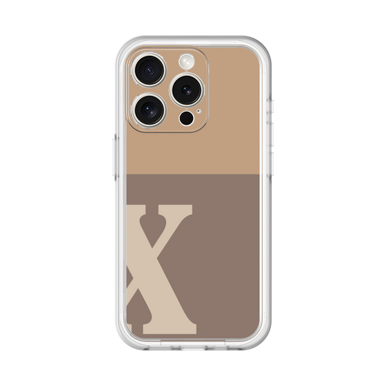 Slim Protection Premium Case［ オリジナル - initial two tone - X brown ］