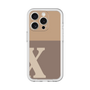 Slim Protection Premium Case［ オリジナル - initial two tone - X brown ］