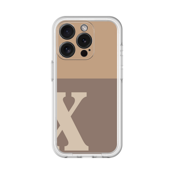 Slim Protection Premium Case［ オリジナル - initial two tone - X brown ］