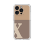Slim Protection Premium Case［ オリジナル - initial two tone - X brown ］