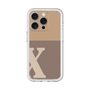 Slim Protection Premium Case［ オリジナル - initial two tone - X brown ］